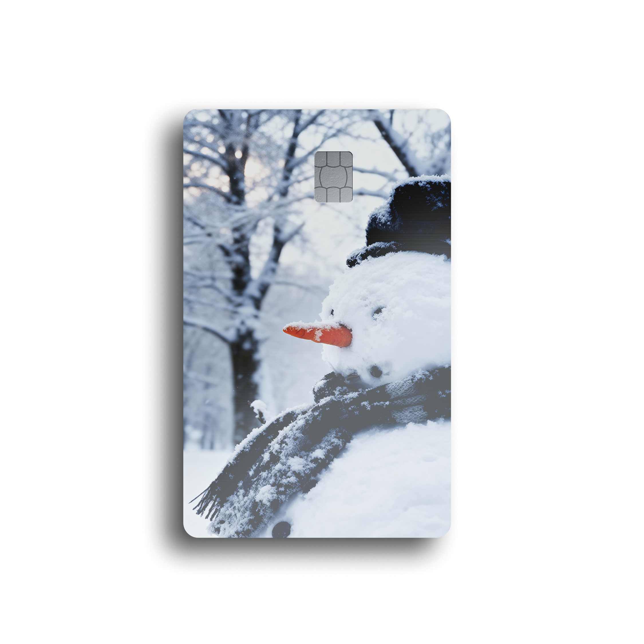 Frosty Cozy Snowman Card Skin